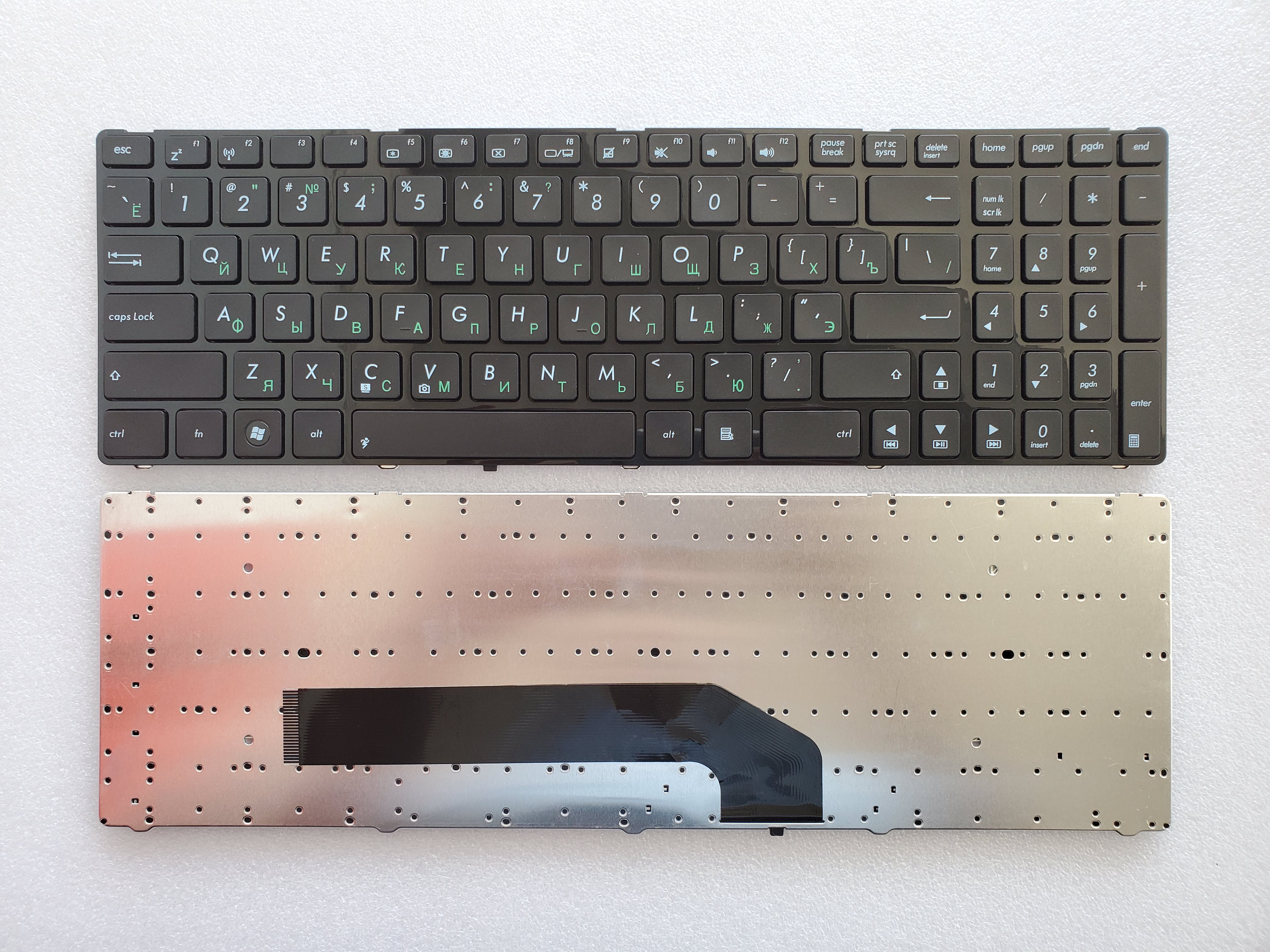 Picture of New Replacement Laptop Keyboard For ASUS K50 BLACK FRAME BLACK (OEM) RU Layout